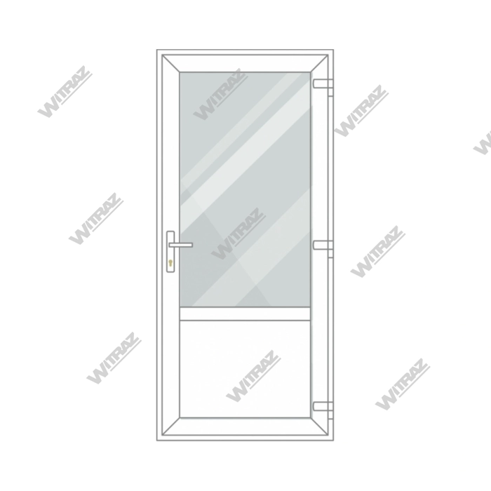 uPVC entrance doors - Entrance uPVC door (glass + PVC)